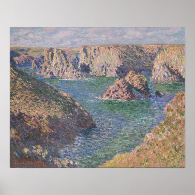 Port-Domois, Belle-Isle (1887) by Claude Monet Poster (Front)
