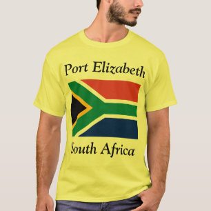 Port Elizabeth, South Africa with Flag T-Shirt