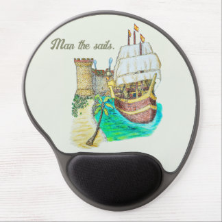 Port Galleon Gel Mouse Pad