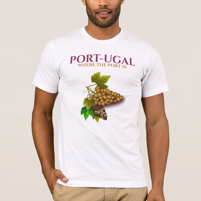 Port grape wine cellar illustration Port-ugal T-Shirt (Front)