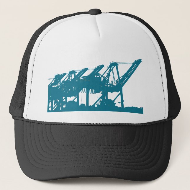 Port Harbror Cranes in Blue Hat (Front)