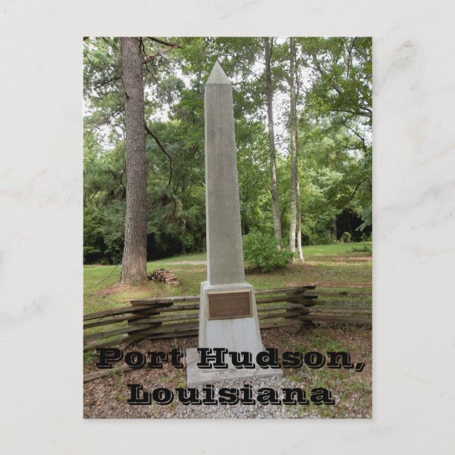 Port Hudson Battlefield Monument Postcard (Front)