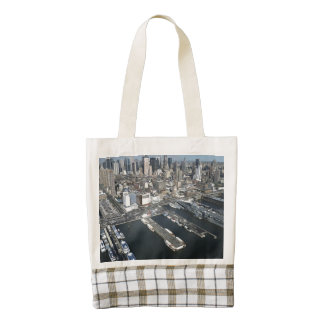Port in New York City Zazzle HEART Tote Bag