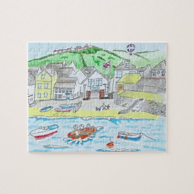 Port Isaac, Cornwall, England Jigsaw Puzzle (Horizontal)