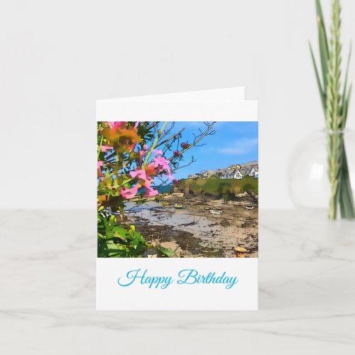 Port Isaac Cornwall Harbor Fishermans Friends  Note Card