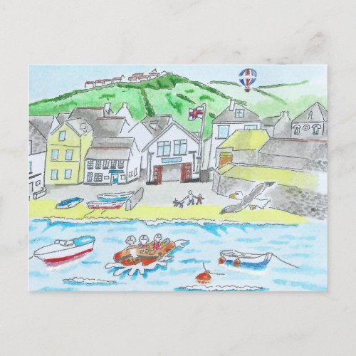 Port Isaac Cornwall Postcard