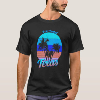 Port Isabel Texas Retro Tropical Palm Trees Vacati T-Shirt