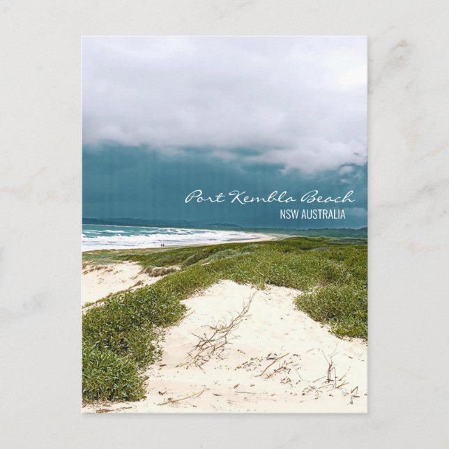 Port Kembla Wollongong Beach NSW Postcard (Front)