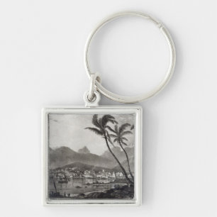 Port Louis 'Views in the Mauritius' by Keychain