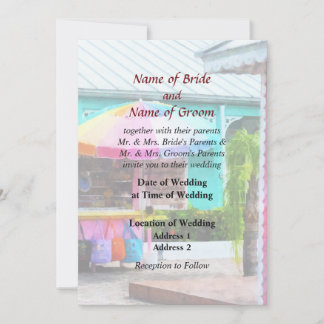 Port Lucaya Marketplace Bahamas Wedding Products Invitation