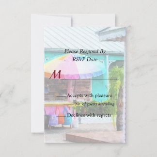Port Lucaya Marketplace Bahamas Wedding Products RSVP Card