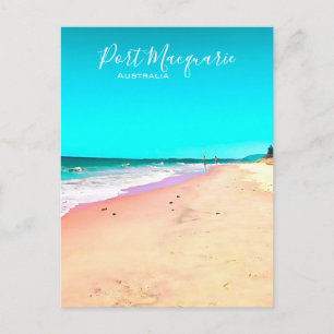 Port Macquarie beach scene Australia Postcard