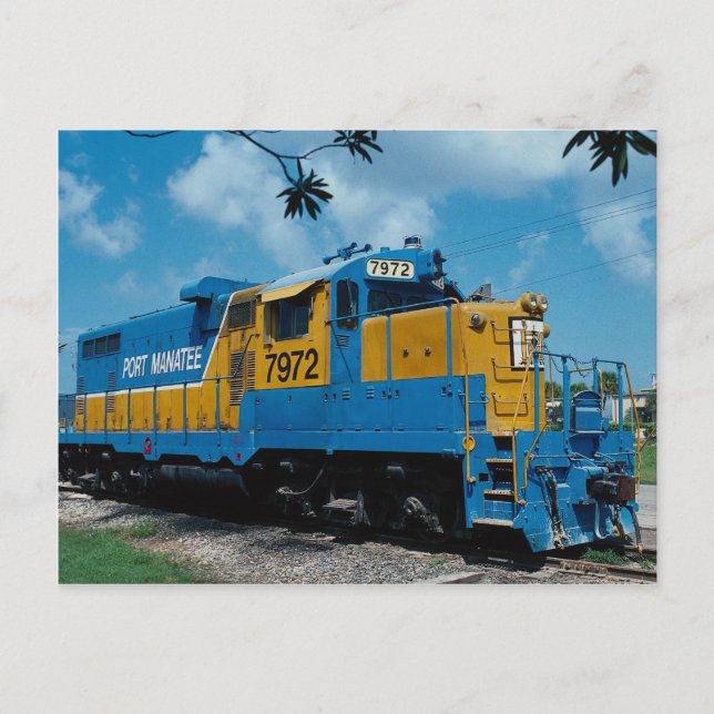 Port Manatee RR, EMD GP-9m Postcard (Front)