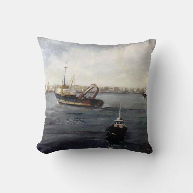 Port/O port/The port Throw Pillow (Front)