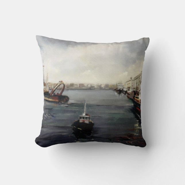 Port/O port/The port Throw Pillow (Front)