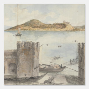 Port of Arona (1795) Charles Gore  Sign