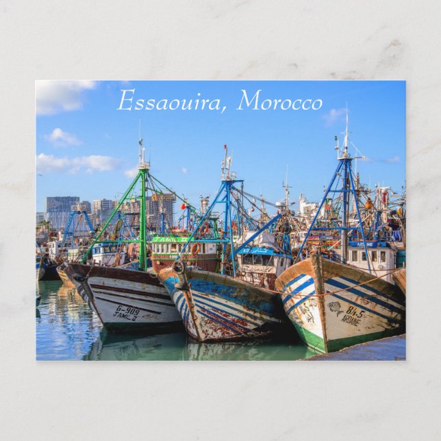 Port of Essaouira Morocco Postcard (Front)
