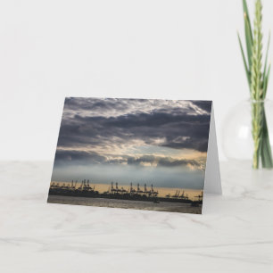 Port of Hamburg Germany Card