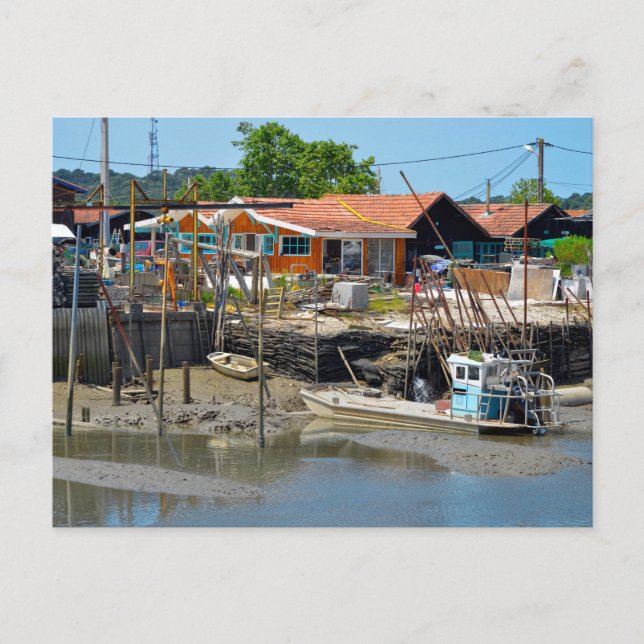 Port of La Teste de Buch in France Postcard (Front)