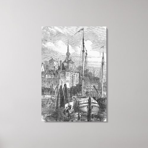 Port of Rotterdam Holland Canvas Print