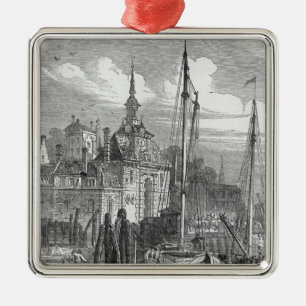 Port of Rotterdam, Holland Metal Ornament