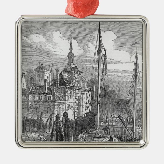 Port of Rotterdam, Holland Metal Ornament (Front)