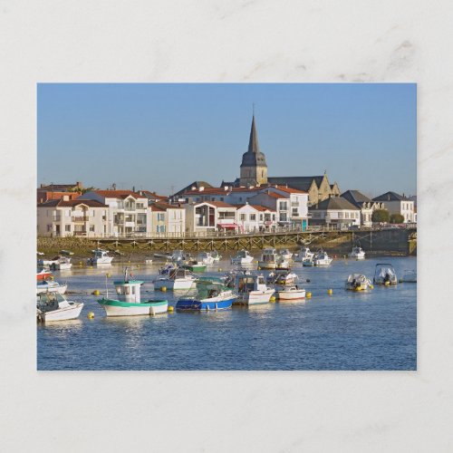 Port of Saint_Gilles_Croix_de_Vie in France Postcard