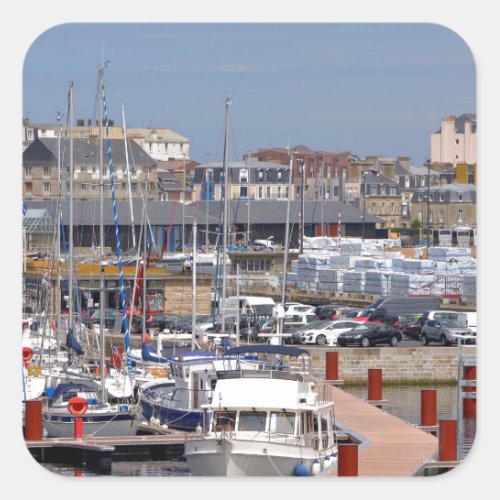 Port of Saint_Malo in France Square Sticker