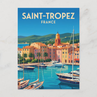 Port of Saint-Tropez France Postcard