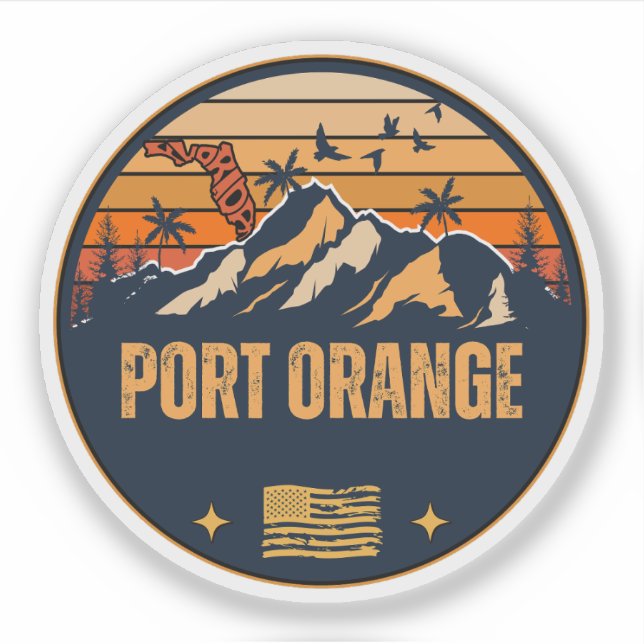 Port Orange, Florida  Sticker (Front)