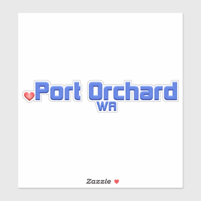 Port Orchard Washington Sticker (Sheet)