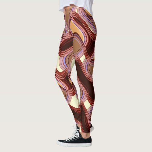 Port  Peach Leggings by Artist CL Brown