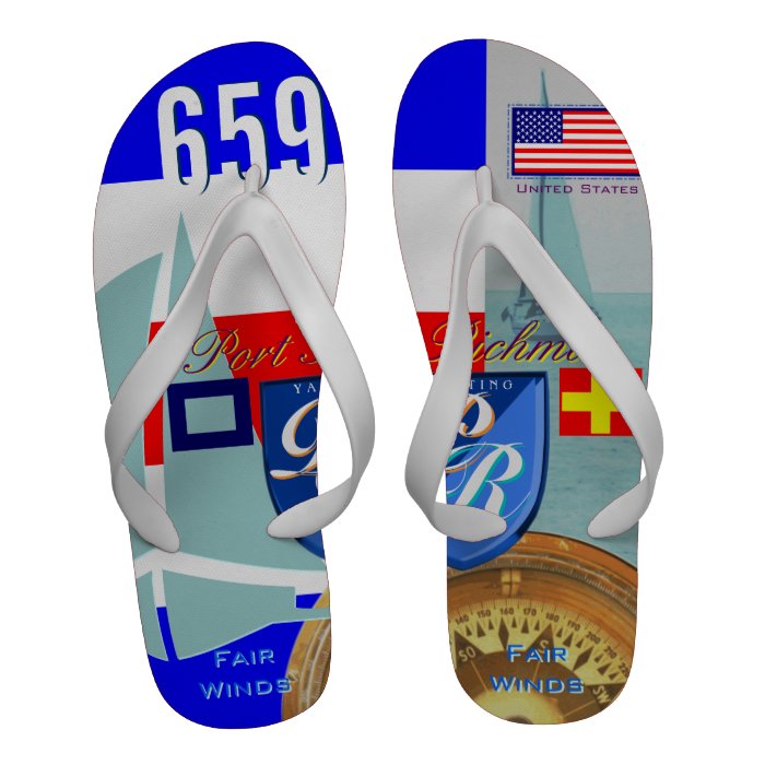 Port Richman U.S.A. Sailing Flip Flops