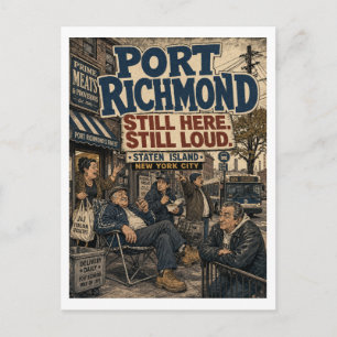 Port Richmond Staten Island New York City Local Postcard