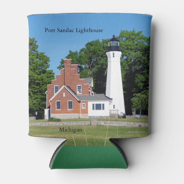 Port Sanilac Lighthouse can cooler (Front)