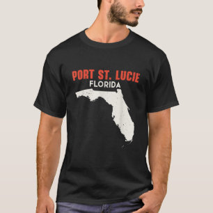 Port St Lucie Florida USA State America Travel Flo T-Shirt