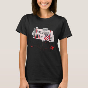 Port St Lucie Girl Port St Lucie Boarding Pass T-Shirt
