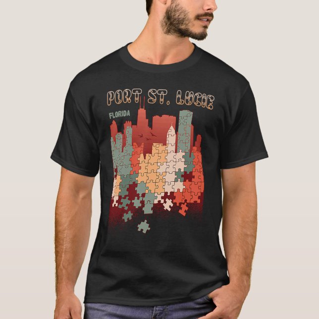Port St Lucie In Florida Travel Souvenir T-Shirt (Front)