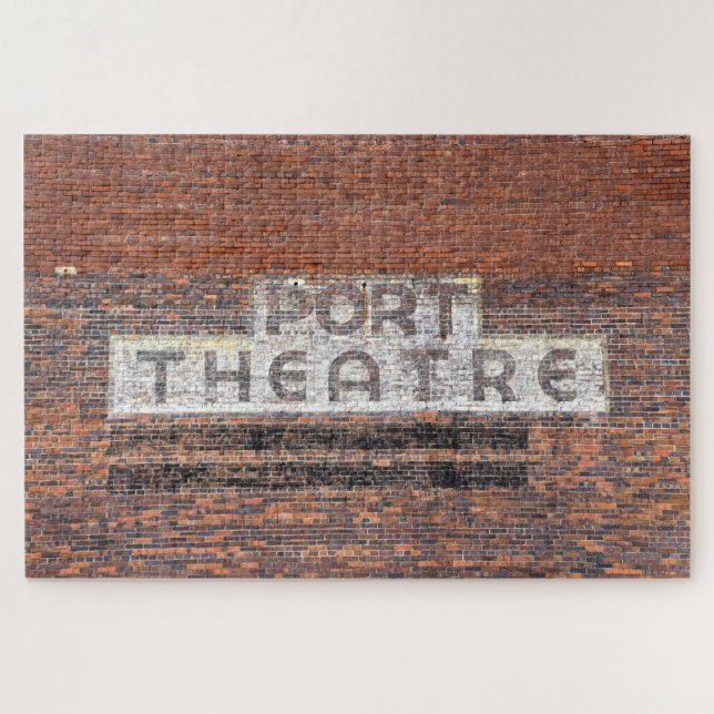 Port Theater Sign, Port St. Joe, Florida Jigsaw Puzzle (Horizontal)