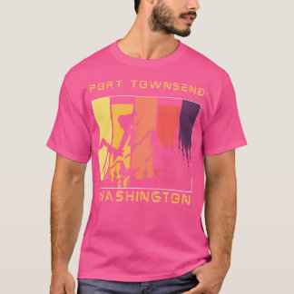 Port Townsend Wa Distressed Mountain Hiking Climbi T-Shirt