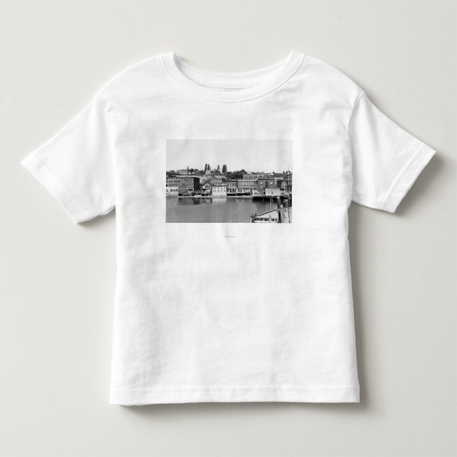 Port Townsend, WA Waterfront Town View Photograp Toddler T-shirt (Front)