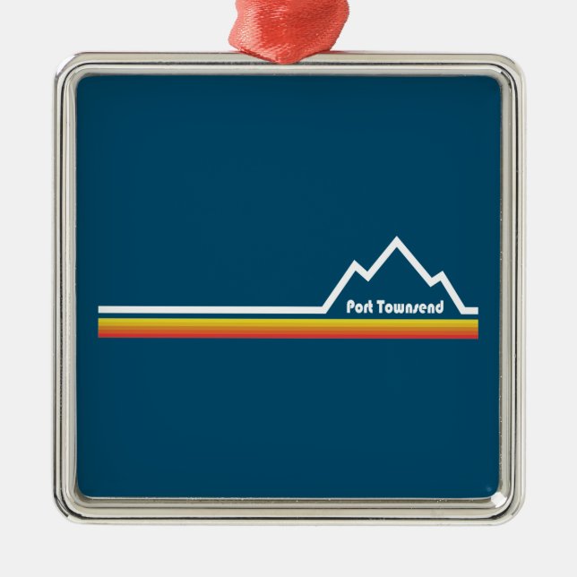 Port Townsend Washington Metal Ornament (Front)