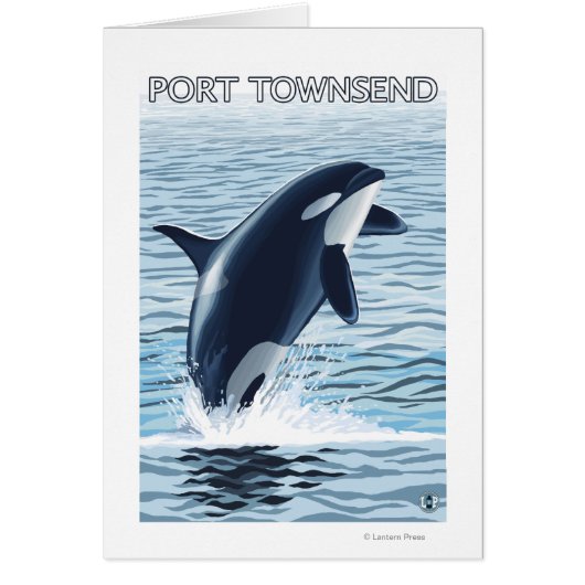 Port Townsend, WashingtonOrca Jumping Cards (Front)