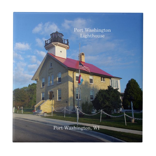 Port Washington Lighthouse tile (Front)