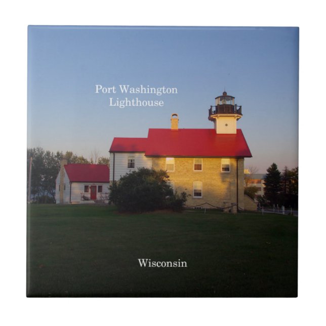 Port Washington Lighthouse tile (Front)