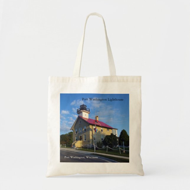 Port Washington Lighthouse tote bag (Front)
