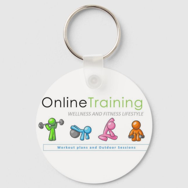 Porta-chaves de Online Training Fitness Lifestyle Keychain (Front)
