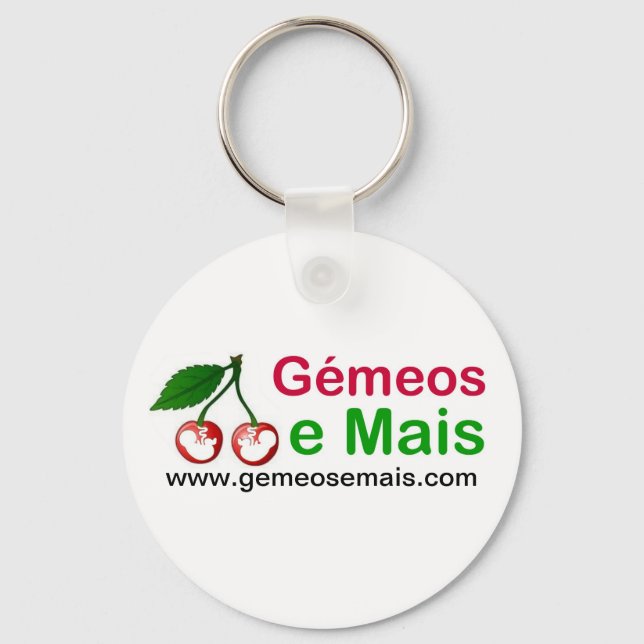 Porta-Chaves Gémeos e Mais Keychain (Front)