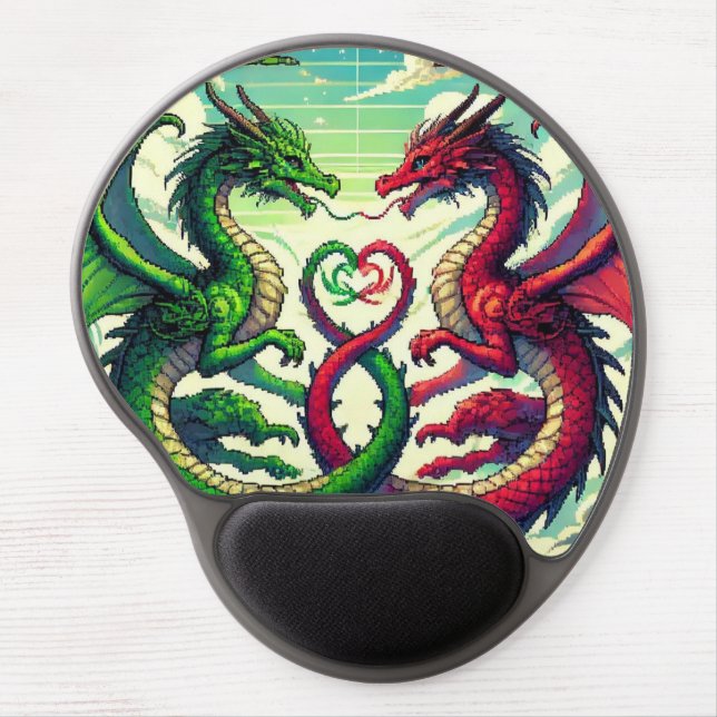 PORTA MOUSE DANCING DRAGONS GEL MOUSE PAD (Front)