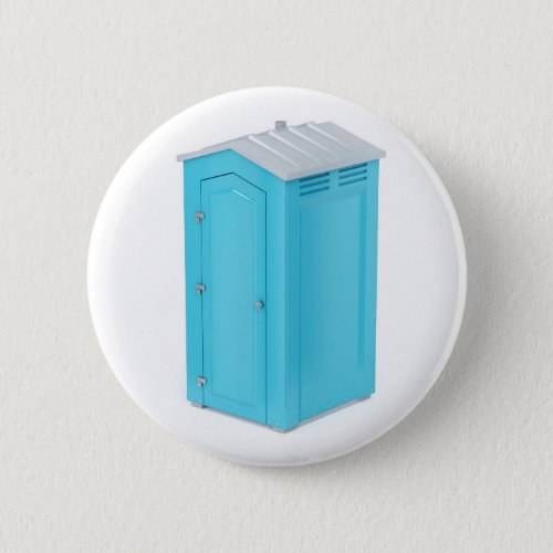 Portable chemical toilet pinback button